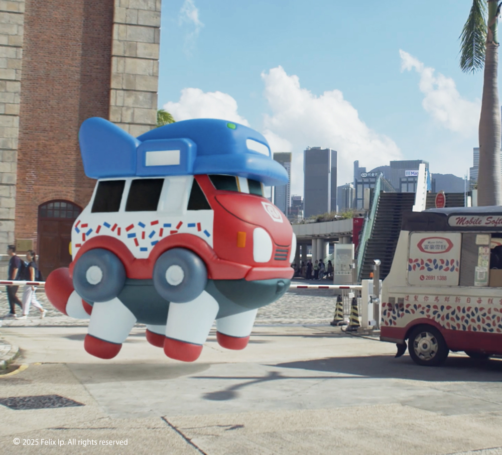 Colorful inflatable park