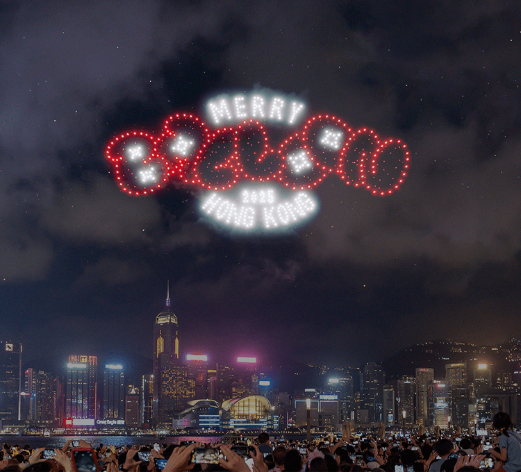 Colorful inflatable park